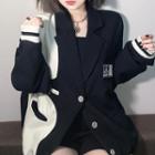 Single-breasted Two-tone Blazer