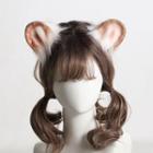 Bear Ear Chenille Headband / Hair Clip