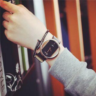 Transparent Detail Strap Watch