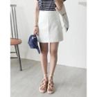 Flat-front A-line Skirt