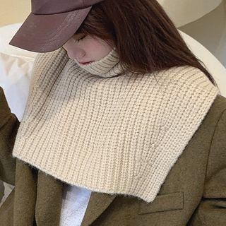 Turtleneck Chunky Knit Cape