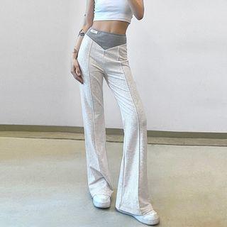Two Tone High Waist Sweatpants