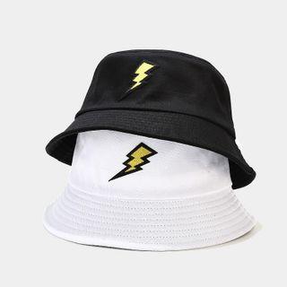 Lightning Embroidered Bucket Hat