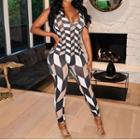 Sleeveless Patterned Jumper