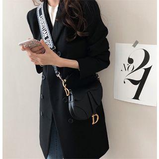 Double-breasted Long Jacket One Size