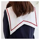 Contrast Sailor-collar A-line Dress