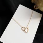 Irregular Loop Necklace 1 Piece - Necklace - Gold - One Size