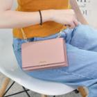 Chained Faux Leather Handbag