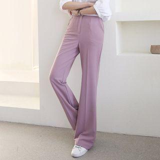 Color Boot-cut Dress Pants