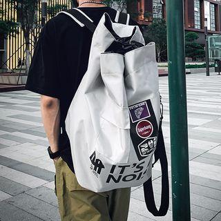 Oversize Nylon Bucket Backpack