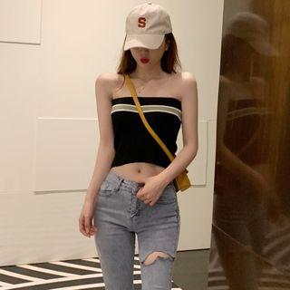 Knit Tube Top Black - One Size
