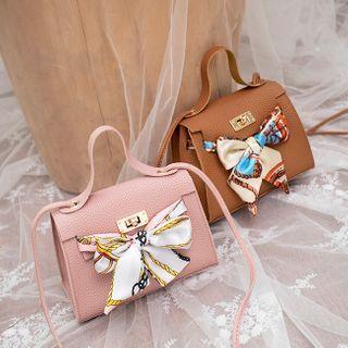 Printed Bow Crossbody Bag