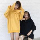 Tie-front Hoodie