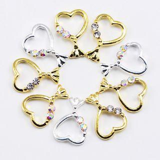 Rhinestone Heart Nail Art Decoration
