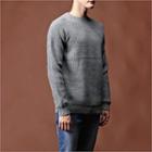 Raglan-shoulder Ribbed Sweater