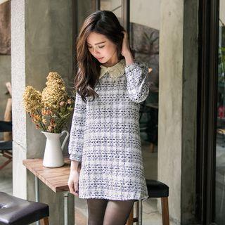 Melange 3/4-sleeve Dress