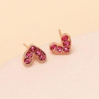 Alloy Stud Earring Set Set - Orange & Pink & White - One Size