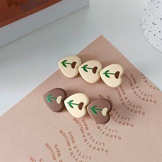 Tulip Heart Acrylic Hair Clip