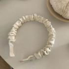 Satin Headband White - One Size