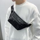 Lightweight Sling Bag Camouflage - Black & Dark Gray - One Size