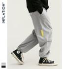 Tie-hem Lettering Jogger Pants