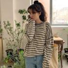 Striped Cashmere Blend Sweater