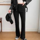 Pintuck Boot-cut Pants