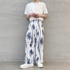 Tie Dye Pleated Wide Leg Pants