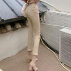 High-wiast Straight-cut Jeans