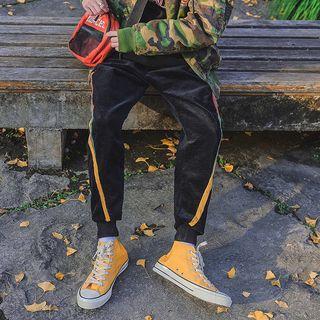 Stripe Corduroy Jogger Pants