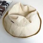 Foldable Cotton Linen Bucket Hat Off-white - One Size