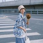 Coconut Print Short-sleeve Shirt
