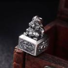 925 Sterling Silver Mythological Animal Pendant Dark Silver - One Size