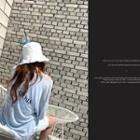 Lettered Linen Blend T-shirt