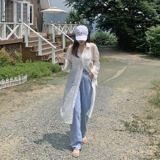 [lovb] Tab-sleeve Midi Shirtdress