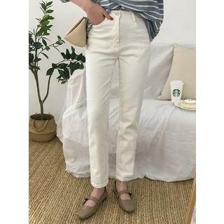 High-waist Cotton Pants