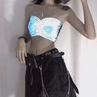Iridescent Tube Top / Chain