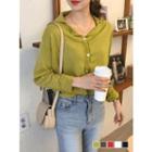 Open-placket Loose-fit Cardigan
