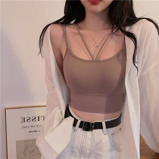 Strap Detail Cropped Camisole Top