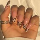 Leopard Print Art False Nail Bal010 - One Size