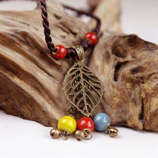Pendent Cord Necklace As Shown In Figure - One Size