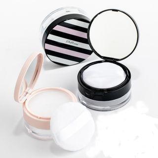 Set: Loose Powder Dispensing Box + Powder Puff