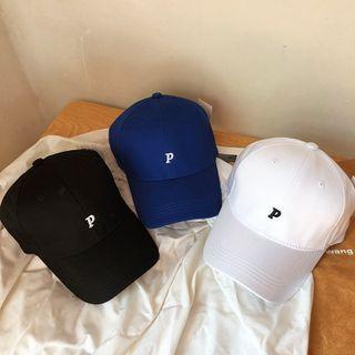 Letter P Embroidered Baseball Cap