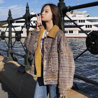 Plaid Deer Short Jacket