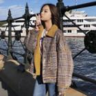 Plaid Deer Short Jacket
