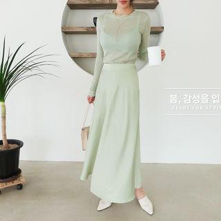 See-through Wool Blend T-shirt