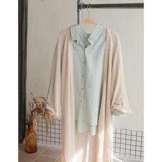 Tie-back Pinstripe Shirt