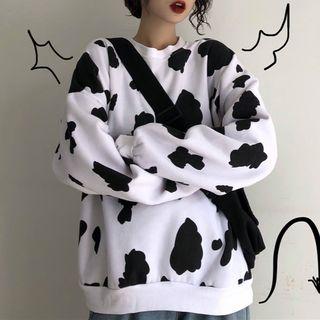 Cow-pattern Sweatshirt