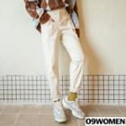 Tall Size Elasticized-waist Baggy-fit Chino Pants