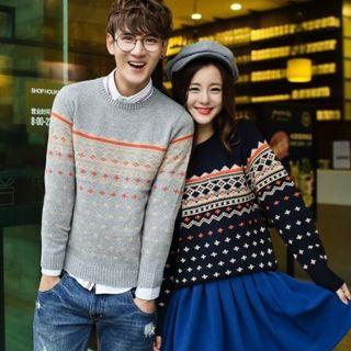 Patterned Couple Sweater